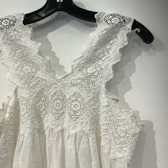 Ulla Johnson White Lace Cotton Blouse - Picture 9 of 11